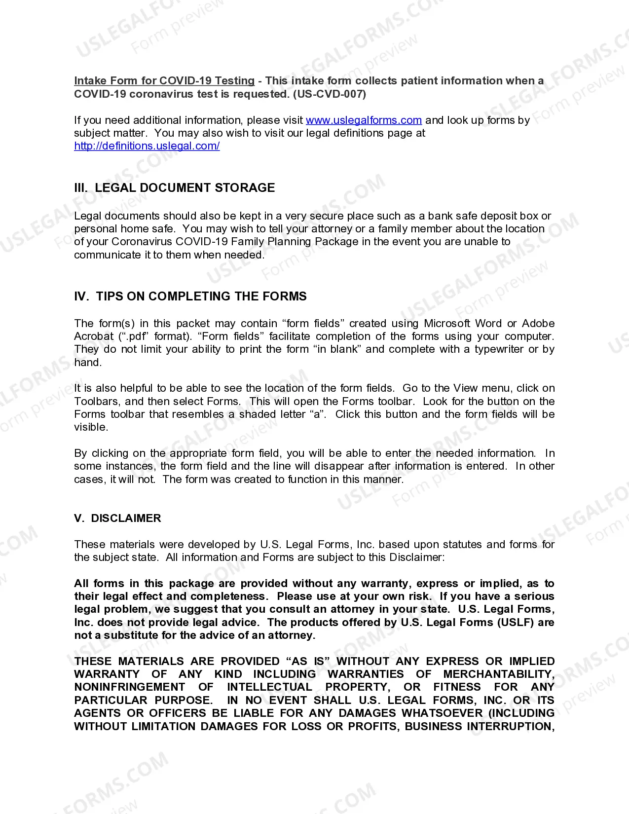 Preview New York Coronavirus COVID-19 Family Planning Package