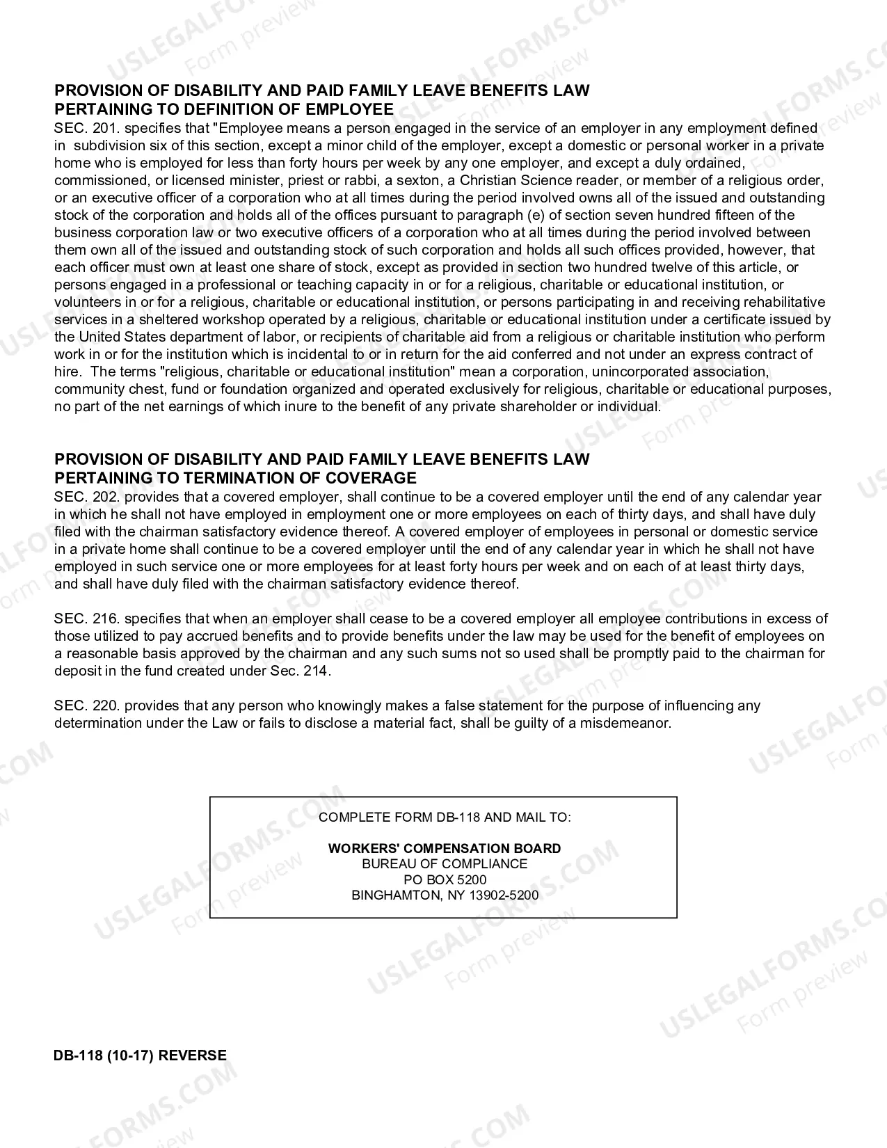 Preview Employers Statement For Purpose of Terminating Status As Covered Employer