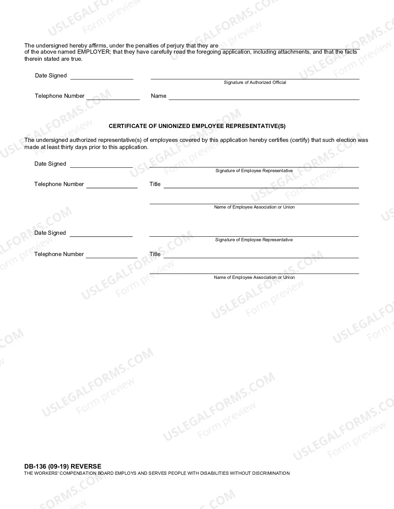 Preview Employers Application Voluntary For Employees For Whom Benefits Not Required (Employee Contrib)