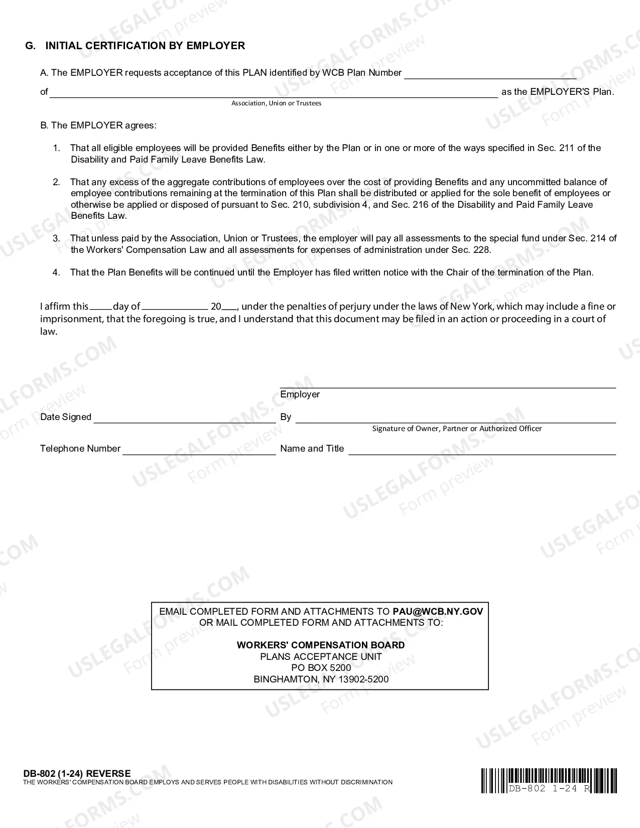Preview Employers Application To Have Association Union Or Trustee Plan Accepted As Employers Plan