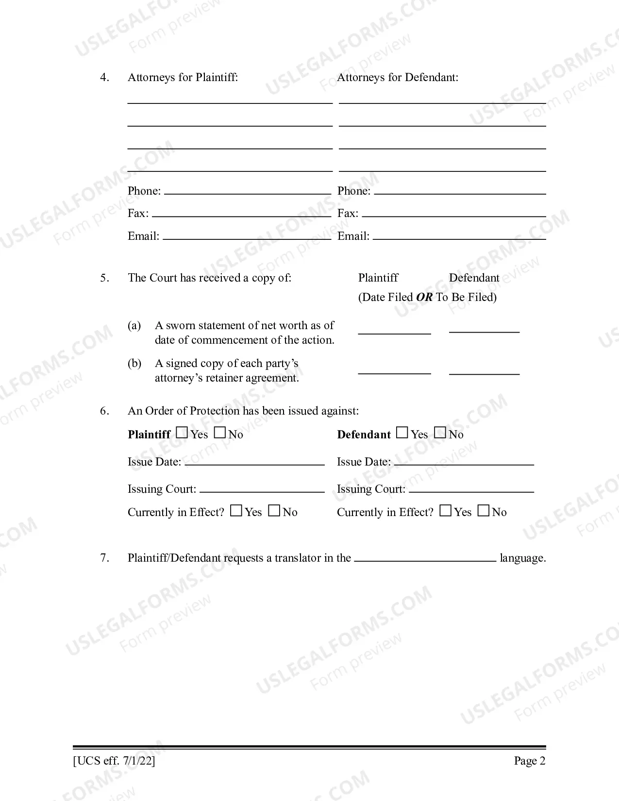 Preview Preliminary Conference Stipulation-Order Contested Matrimonial