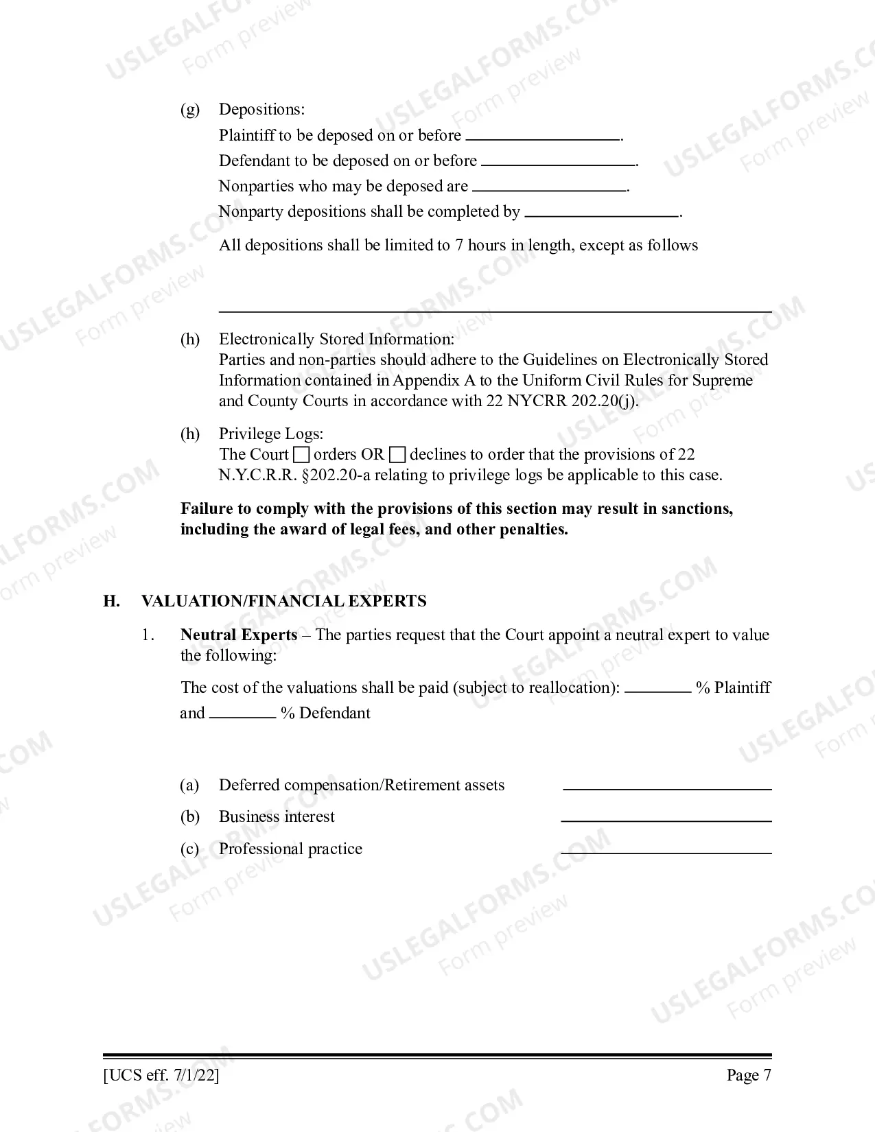 Preview Preliminary Conference Stipulation-Order Contested Matrimonial