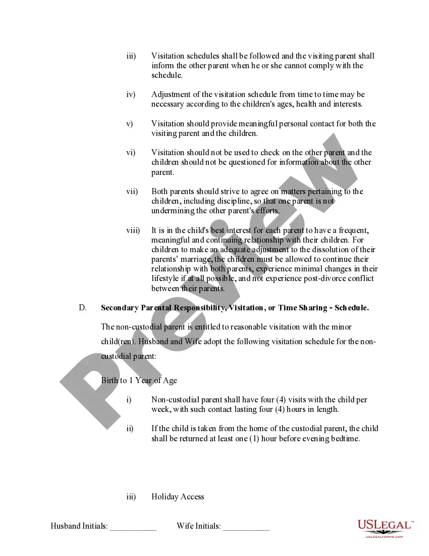 Get Marital Domestic Separation and Property Settlement Agreement Minor Children no Joint Property or Debts where Divorce Action Filed Preview Marital Domestic Separation and Property Settlement Agreement Minor Children no Joint Property or Debts where Divorce Action Filed