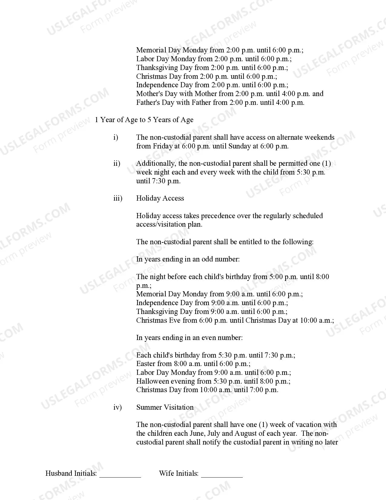 Preview Marital Domestic Separation and Property Settlement Agreement Minor Children no Joint Property or Debts effective Immediately