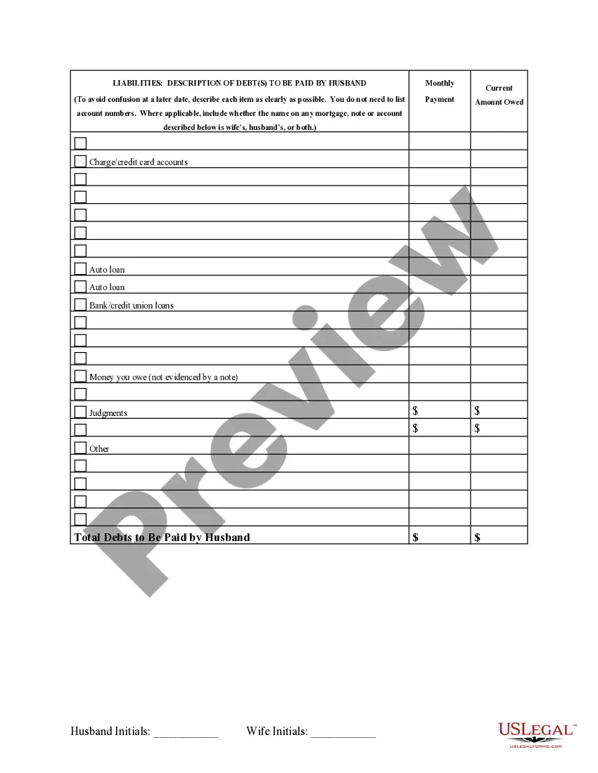 Preview Marital Domestic Separation and Property Settlement Agreement Minor Children Parties May have Joint Property or Debts Effective Immediately