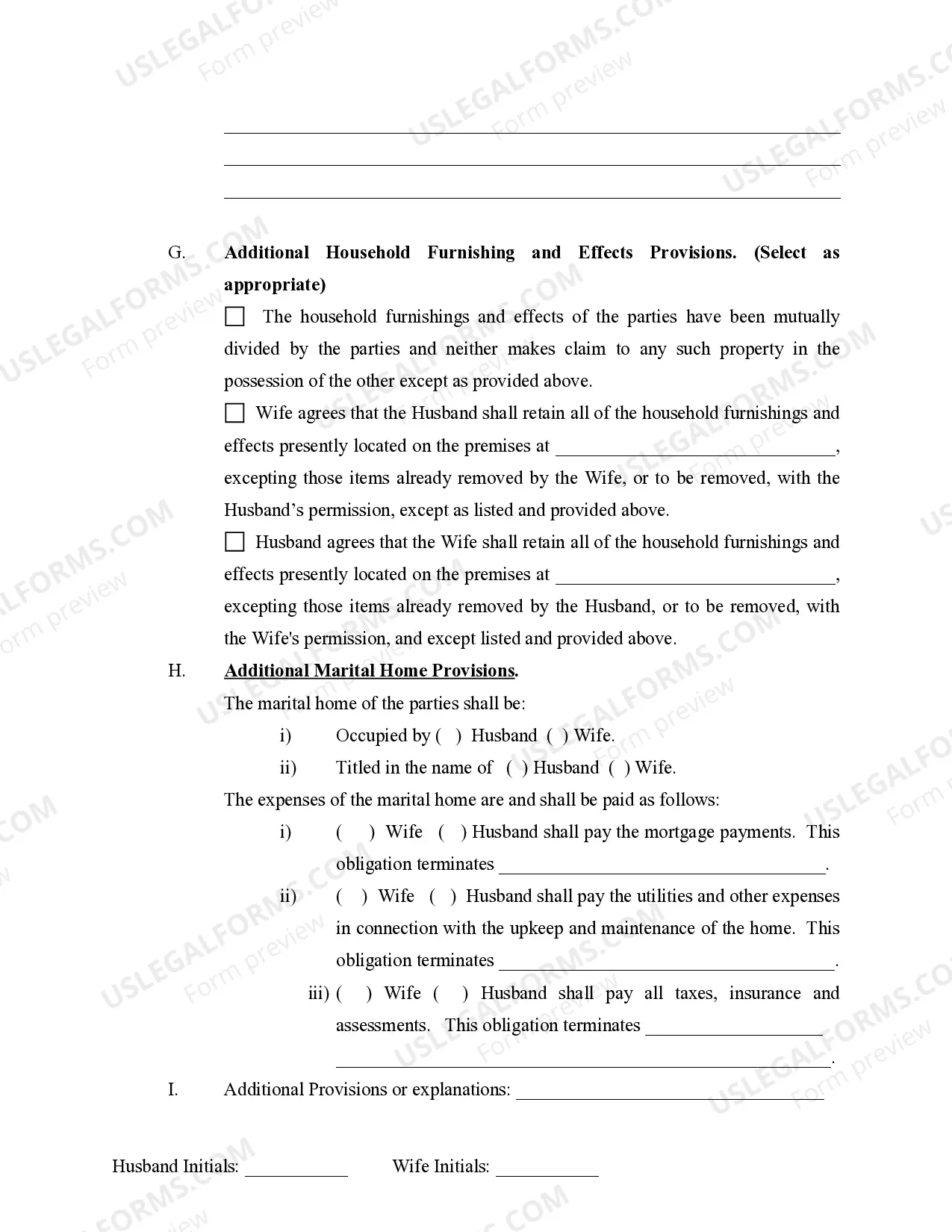 Preview Marital Domestic Separation and Property Settlement Agreement no Children parties may have Joint Property or Debts Effective Immediately