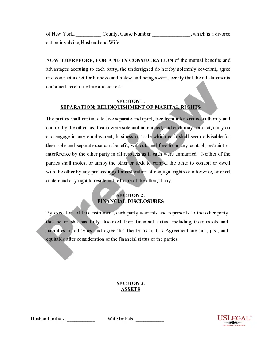 Preview Marital Domestic Separation and Property Settlement Agreement Adult Children Parties May have Joint Property or Debts where Divorce Action Filed