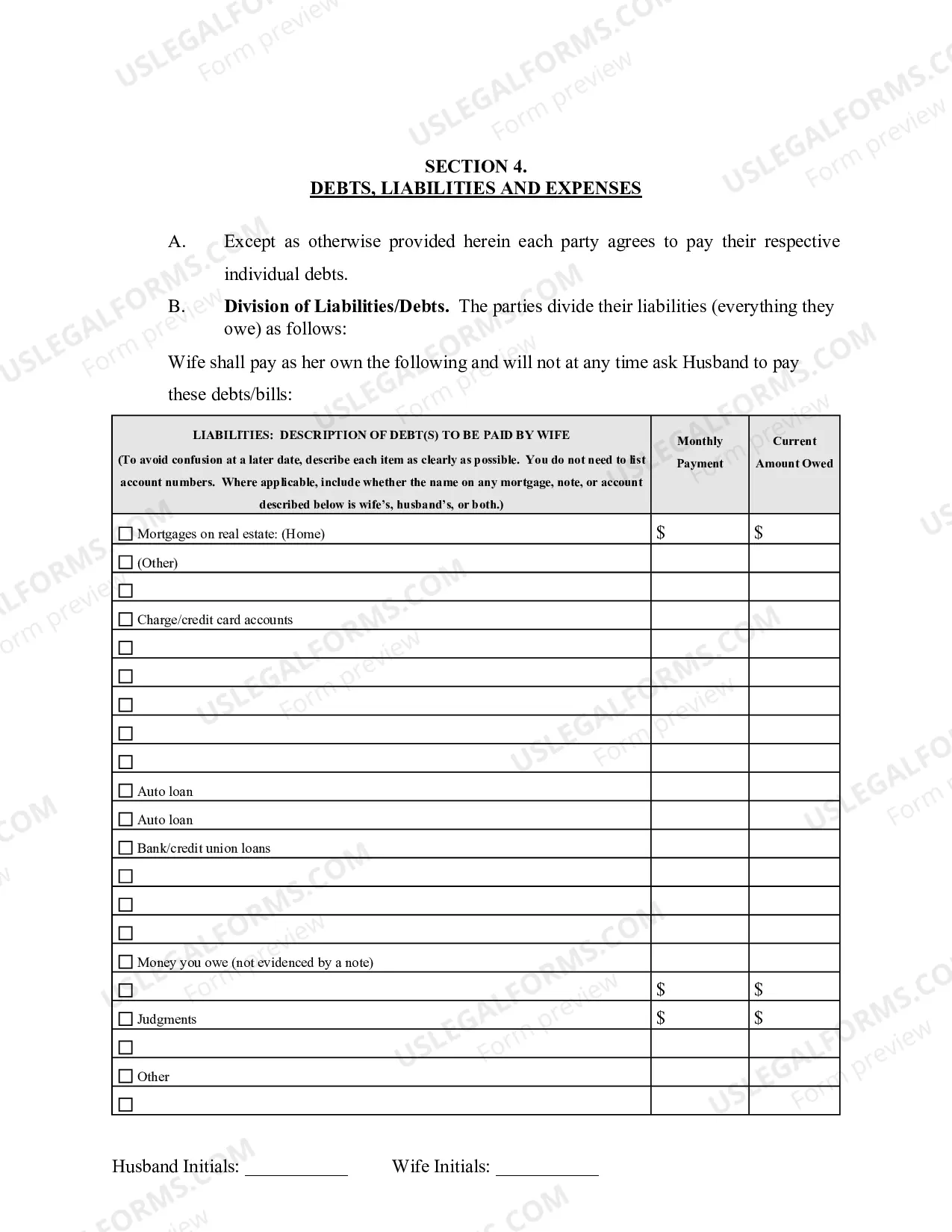 Preview Marital Domestic Separation and Property Settlement Agreement Adult Children Parties May have Joint Property or Debts effective Immediately