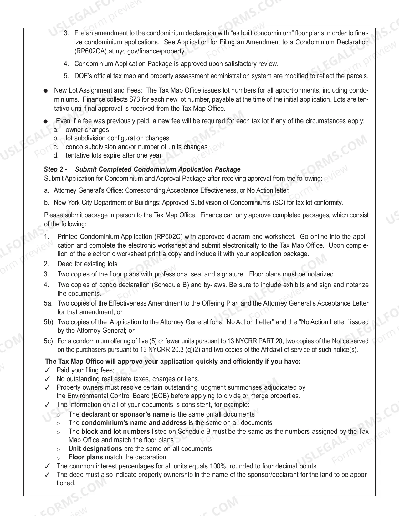 Preview Condominium Apportionment and Approval Process