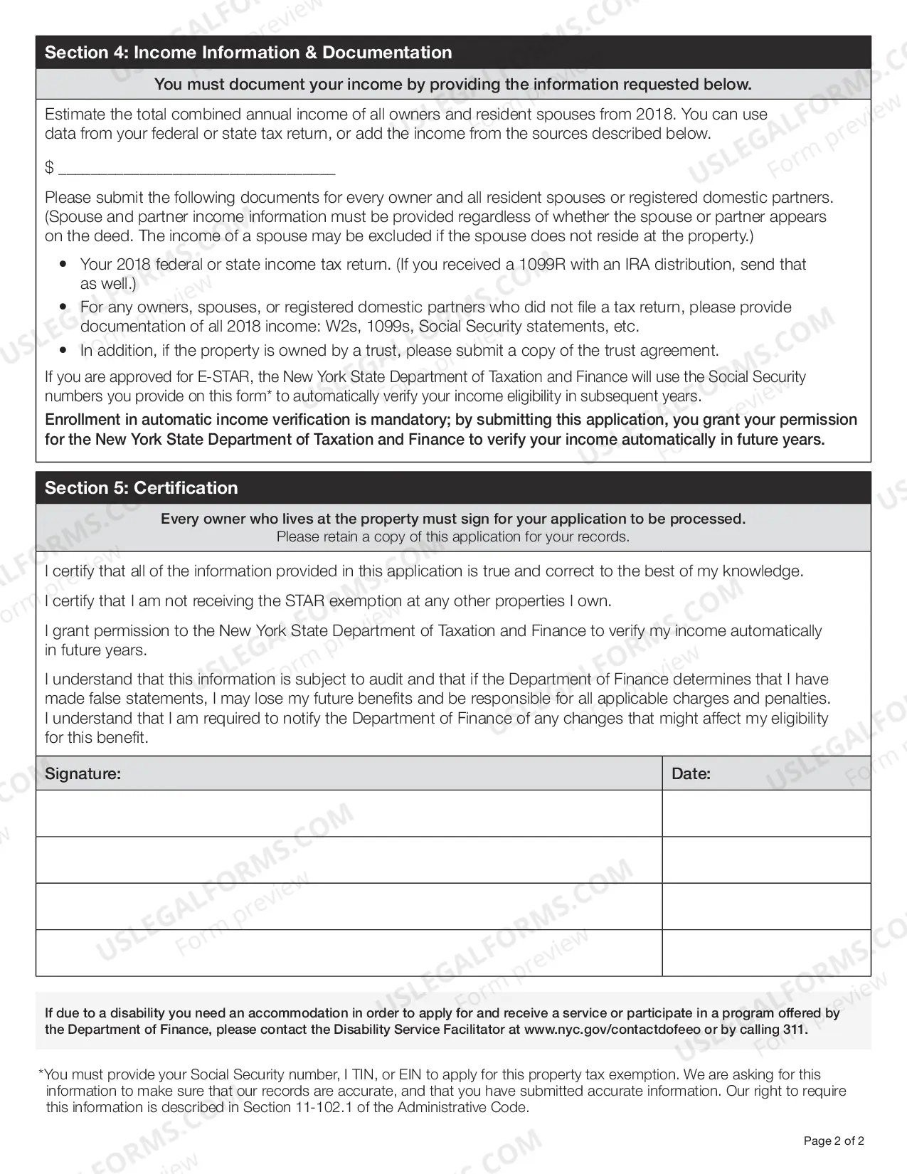 Preview Homeowner Tax Benefit for STAR