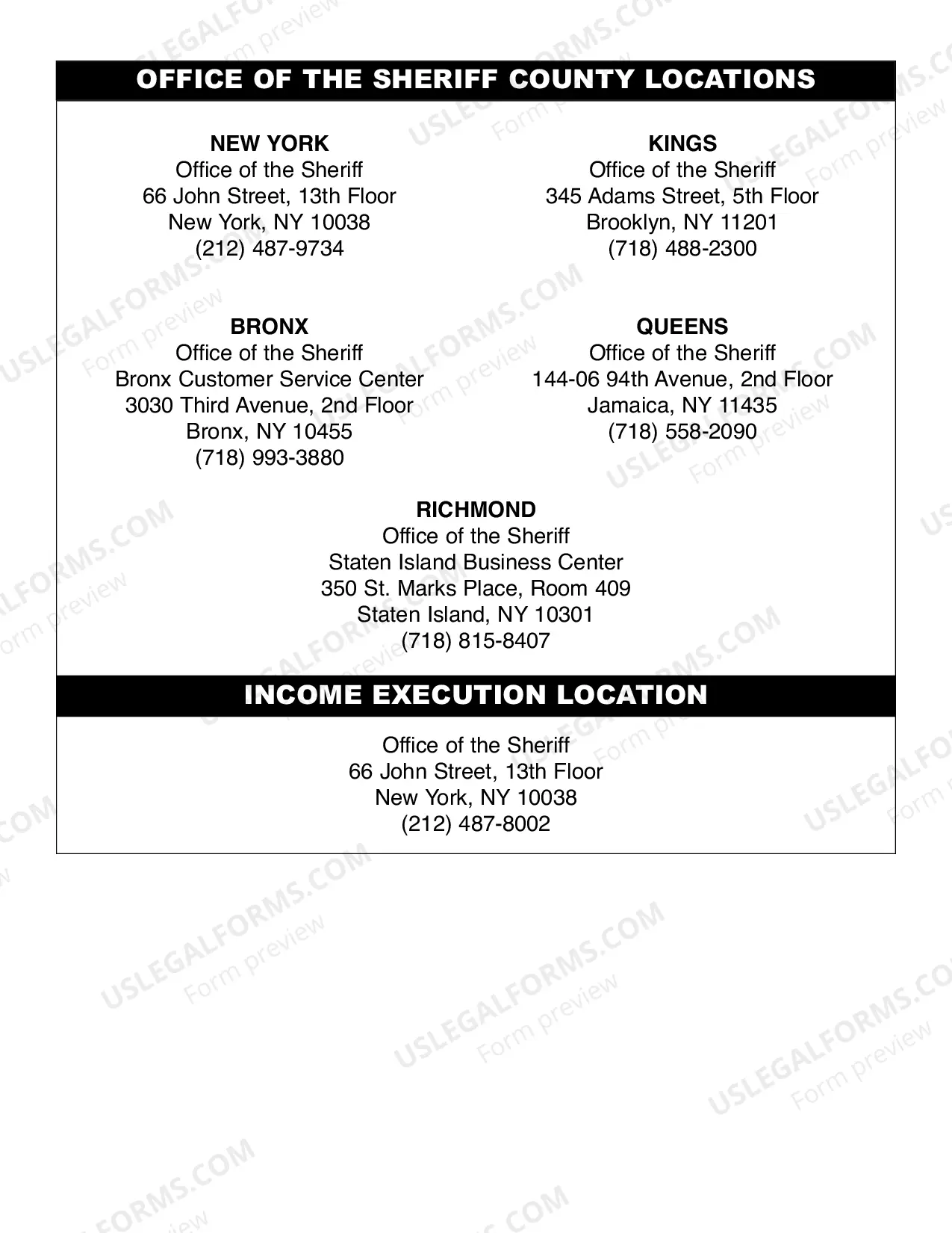 Preview Eviction Intake Sheet