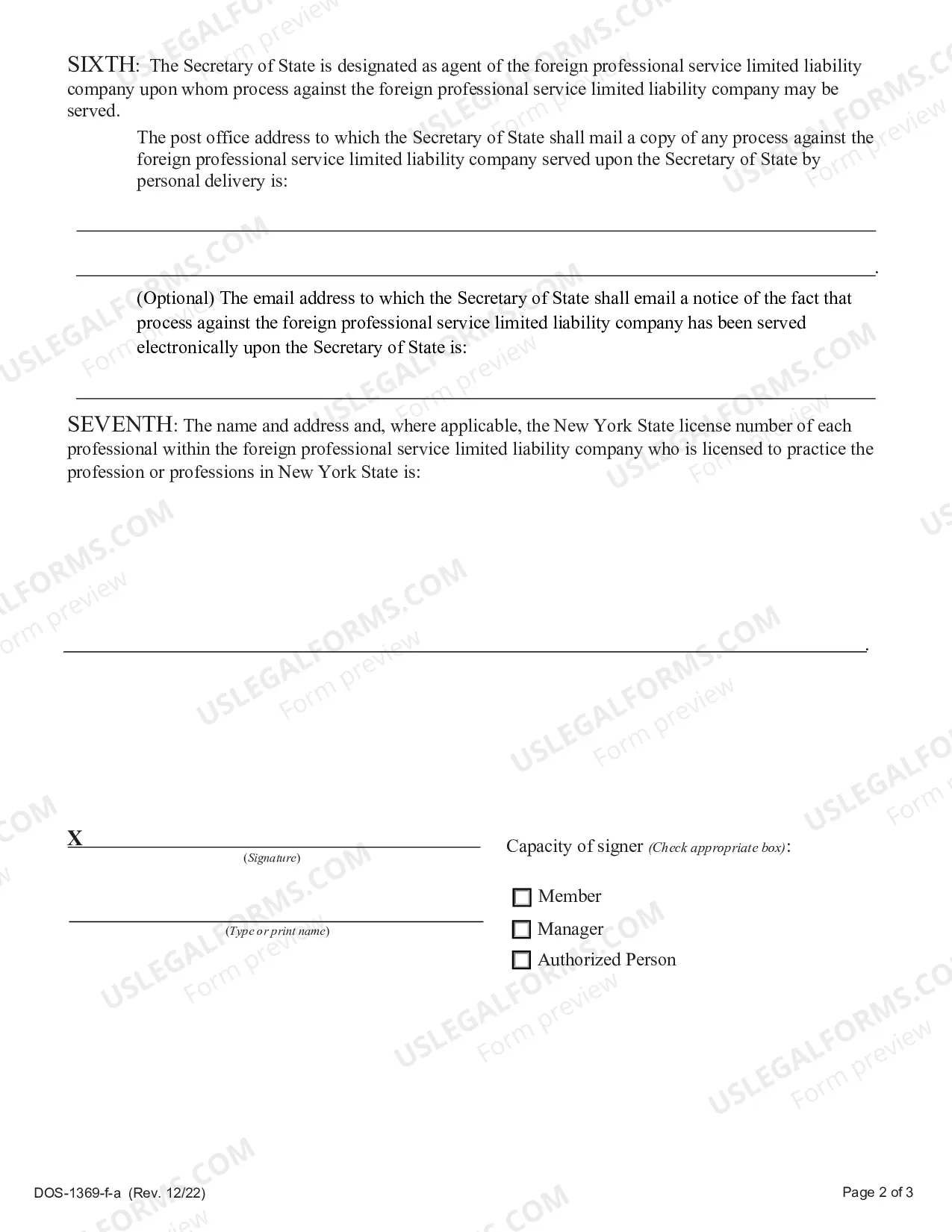 Preview Application For Authority (Foreign Professional Service LLC)