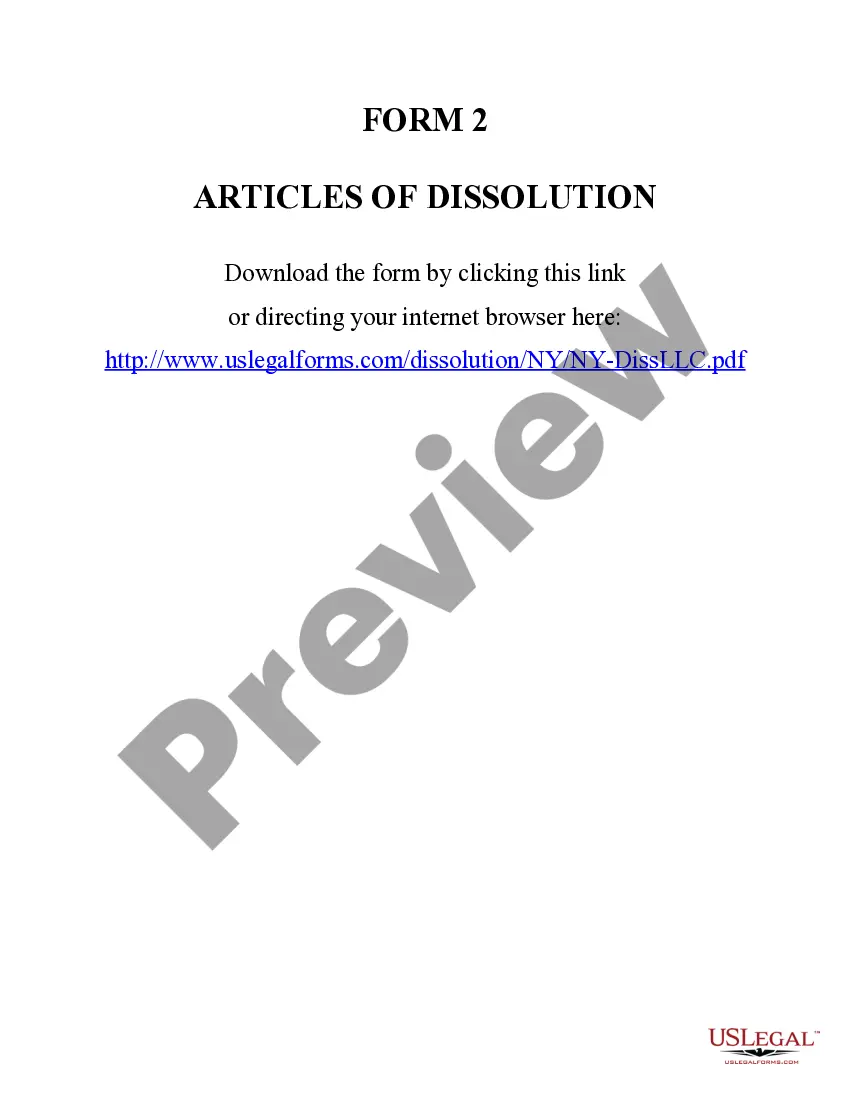 Get New York Dissolution Package to Dissolve Limited Liability Company LLC Preview New York Dissolution Package to Dissolve Limited Liability Company LLC