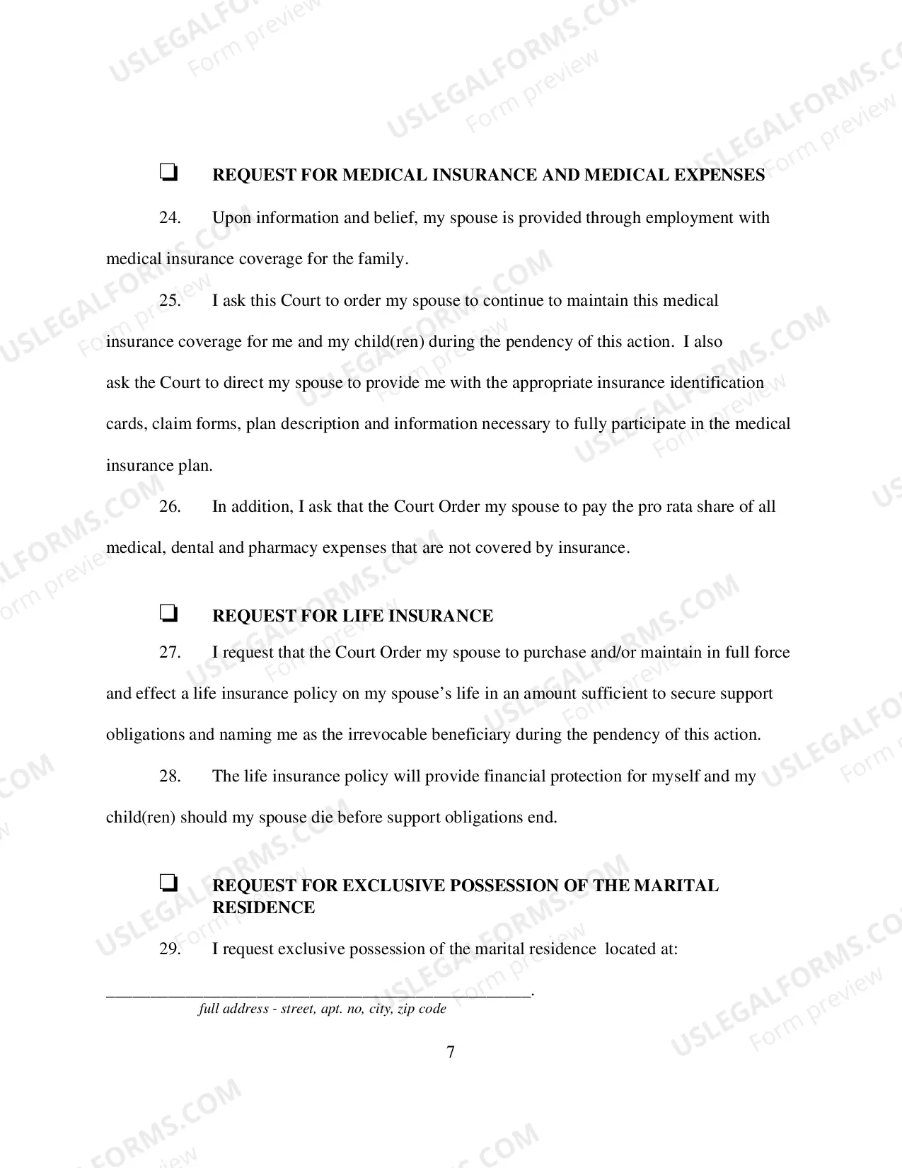 Preview Affidavit In Support of Motion For Temporary Relief