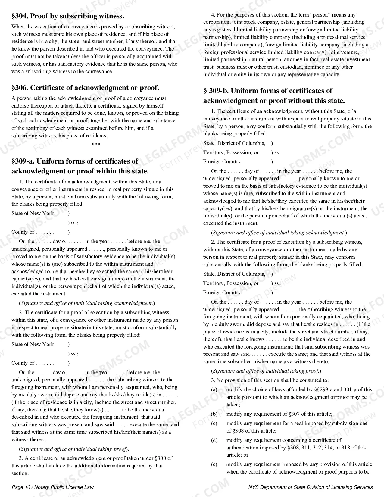 Preview Notary Public License Law