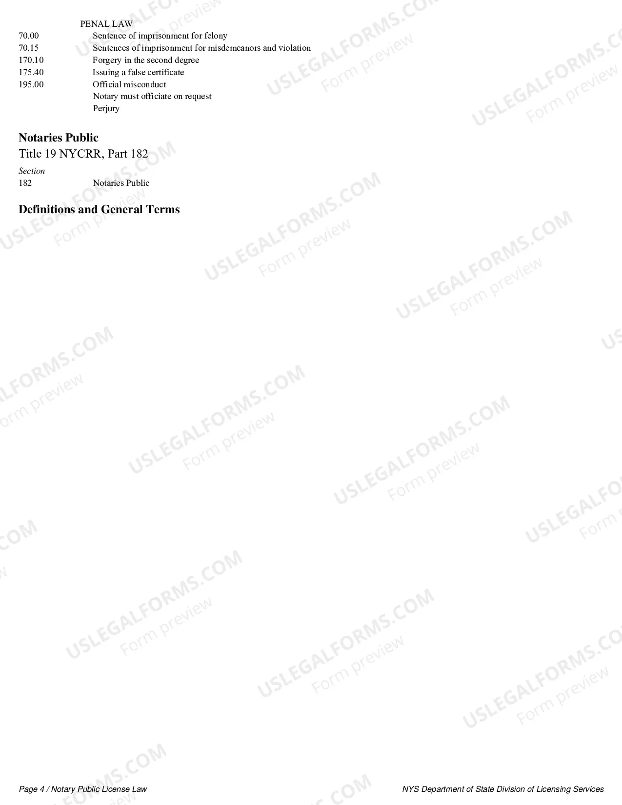 Preview Notary Public License Law