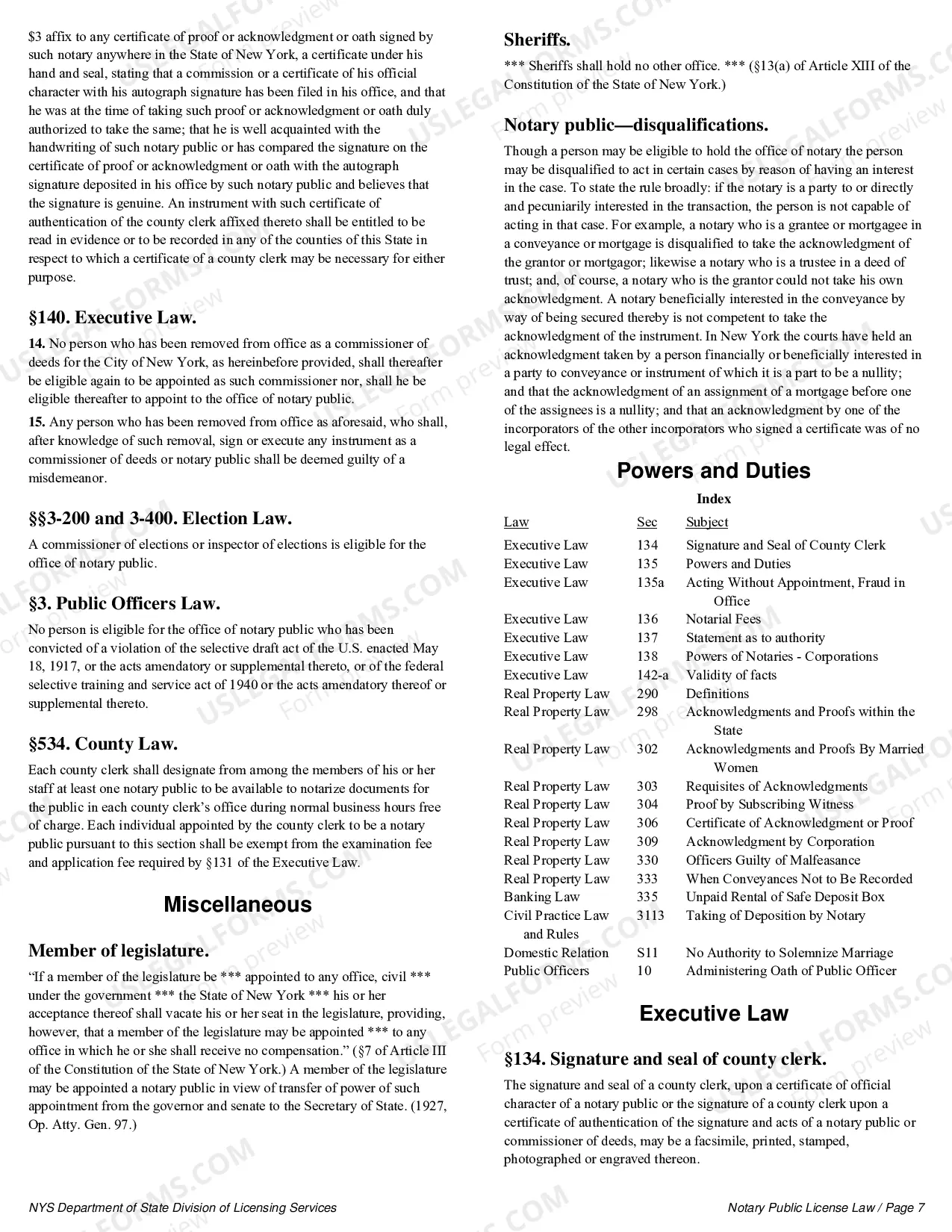 Preview Notary Public License Law