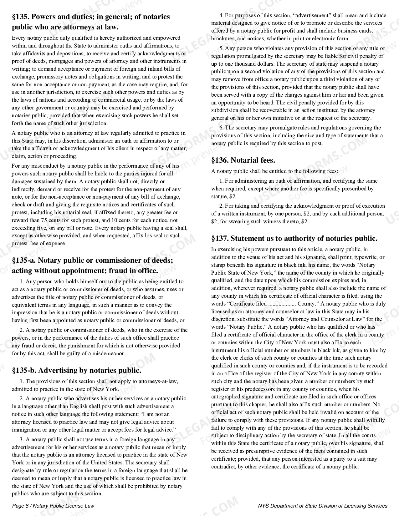 Preview Notary Public License Law