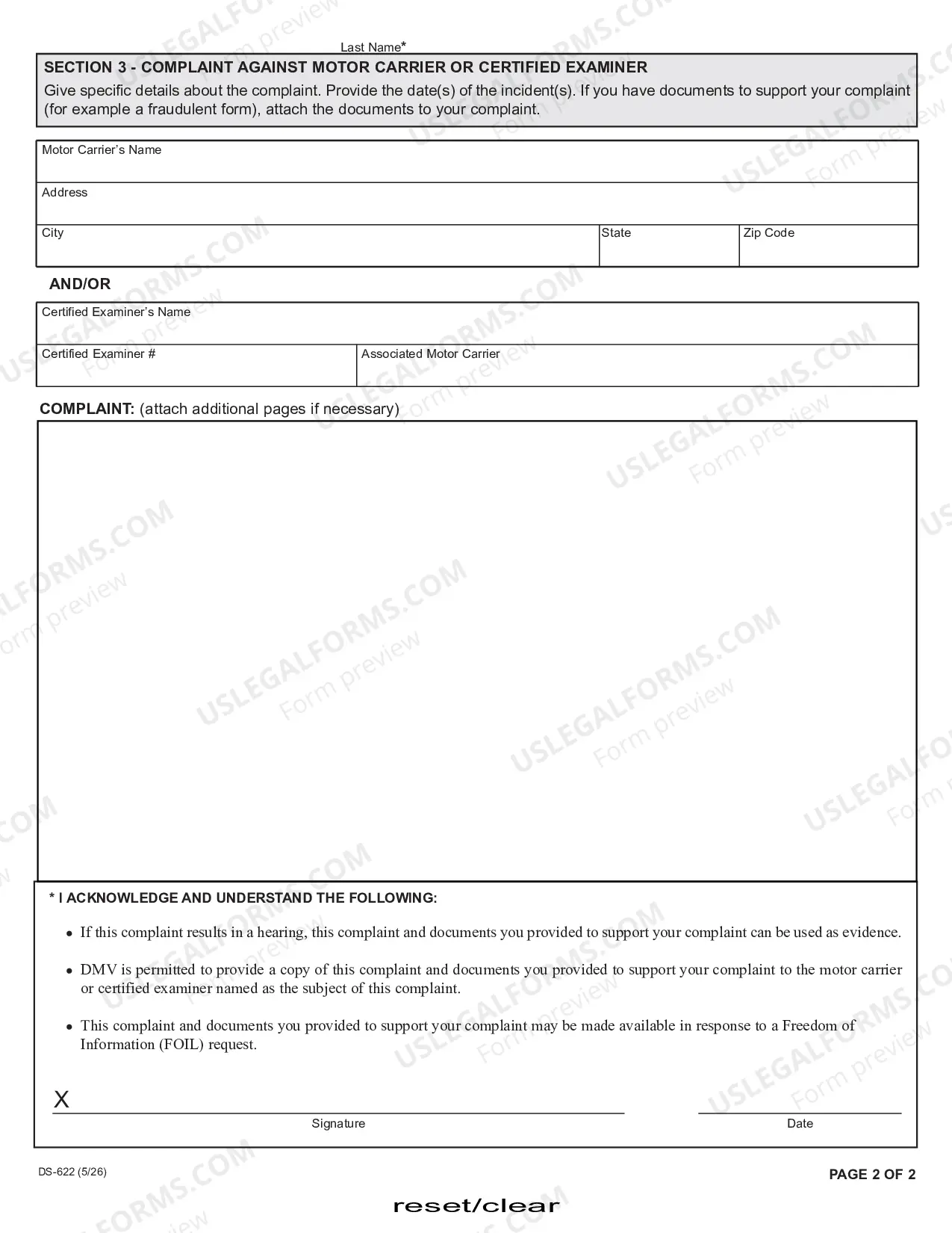 Preview Article 19-A Complaint Form