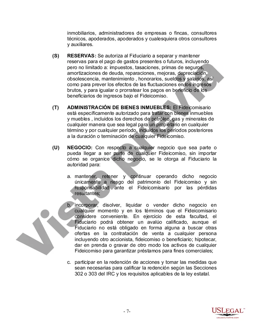Preview Fideicomiso en vida para esposo y esposa con un hijo