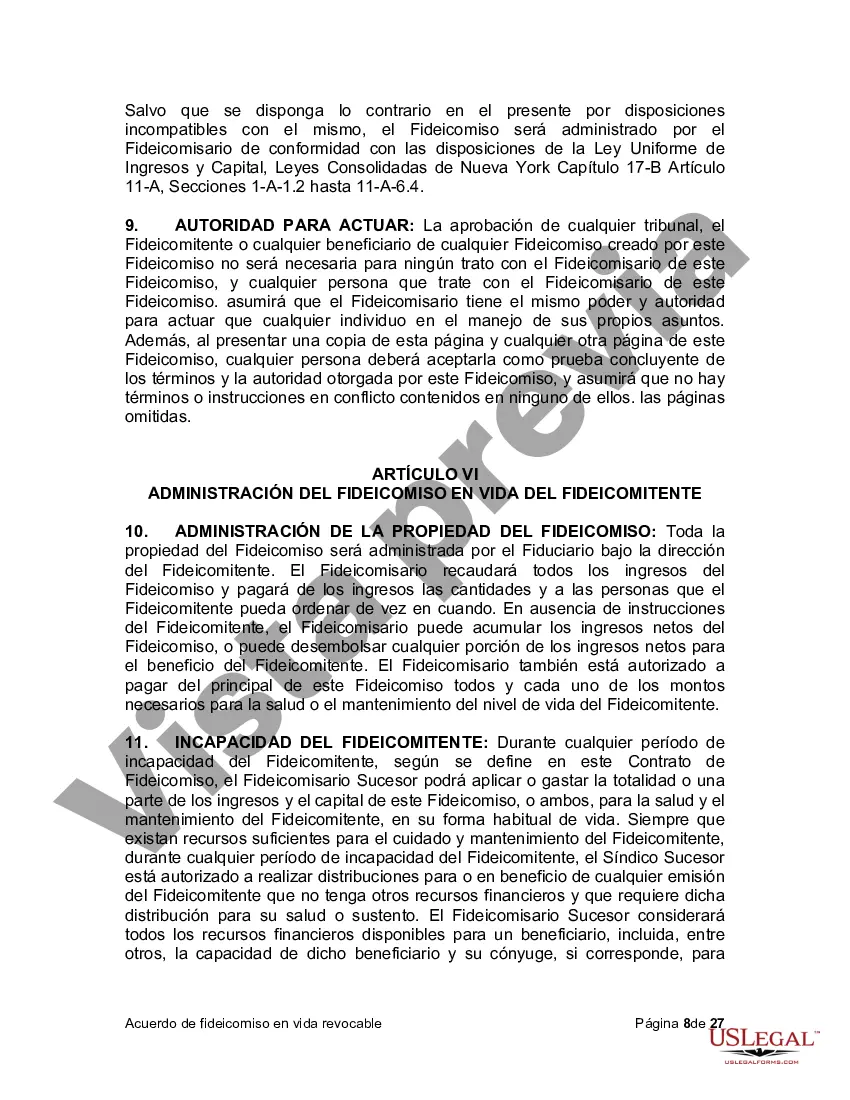 Preview Fideicomiso en vida para esposo y esposa con hijos menores o adultos