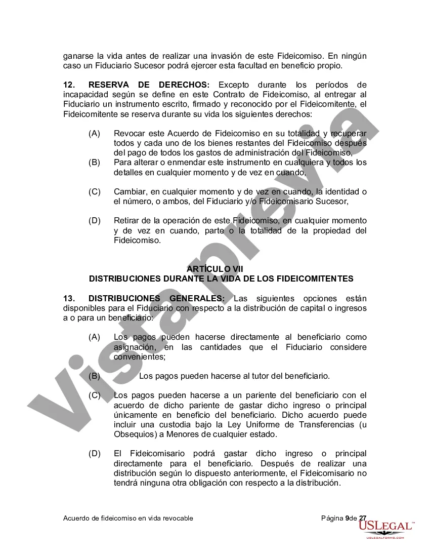 Preview Fideicomiso en vida para esposo y esposa con hijos menores o adultos