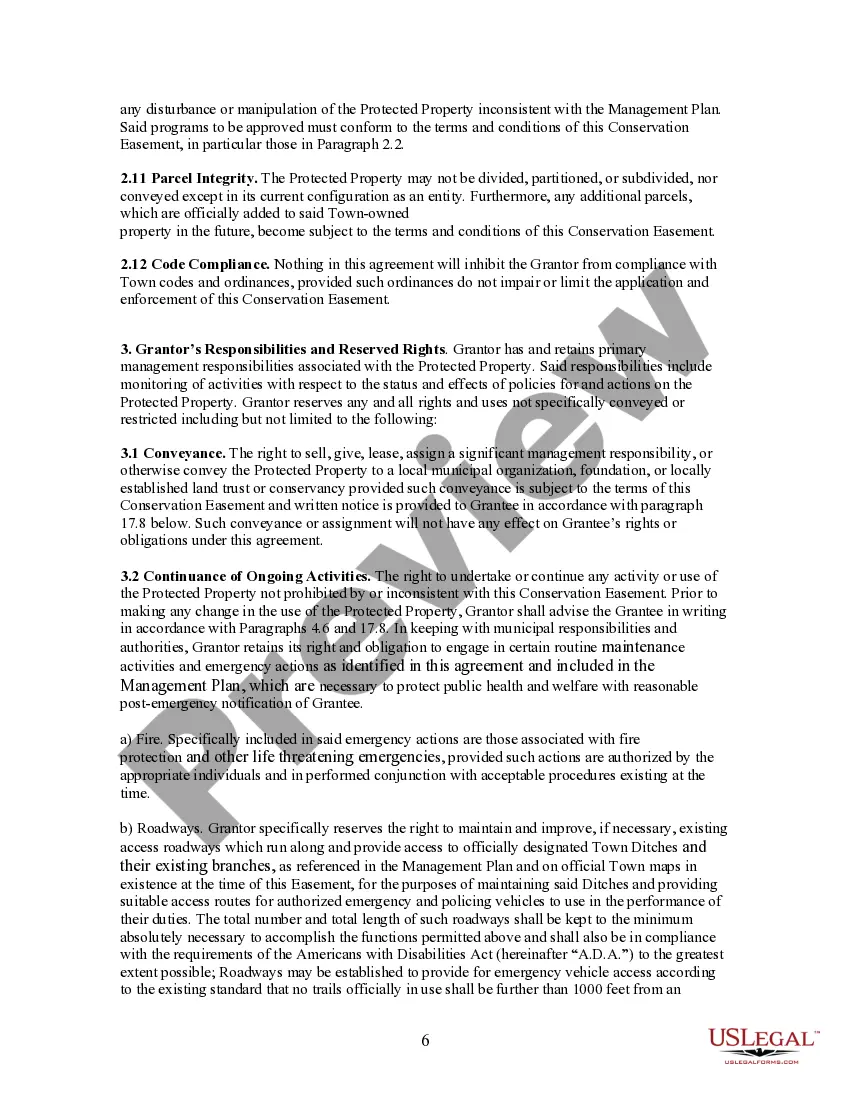 Get Conservation Easement Preview Conservation Easement
