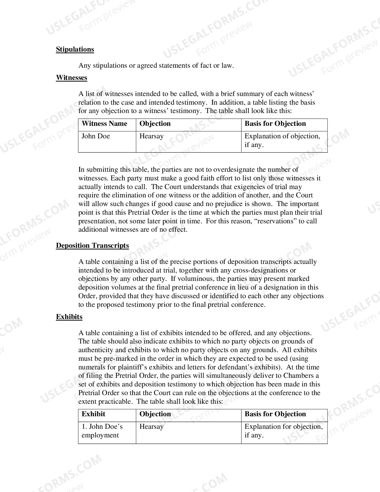 Preview Joint Pretrial Order (Judge Cogan)