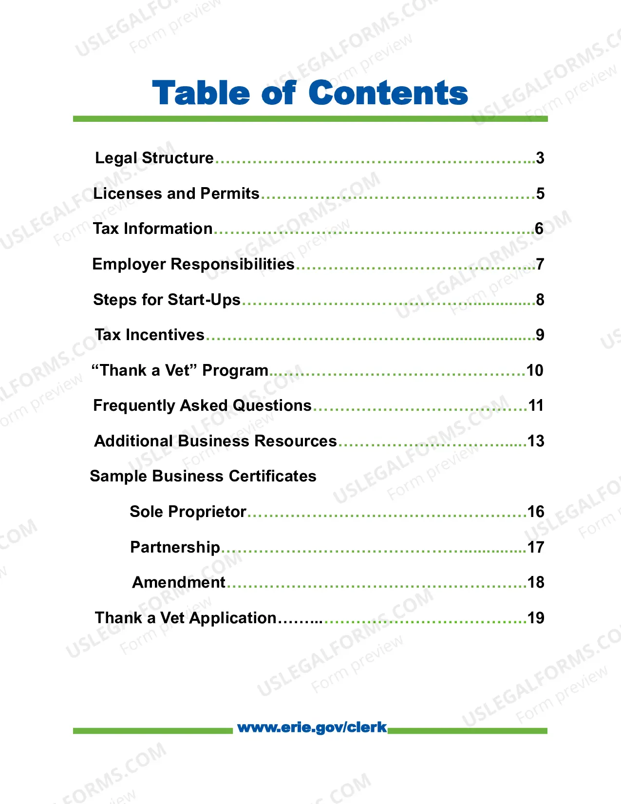 Preview Starting Your New Business Brochure