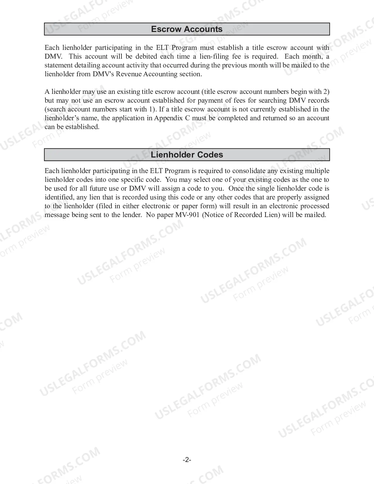 Preview Electronic Lien Transfer Program Business User Manual