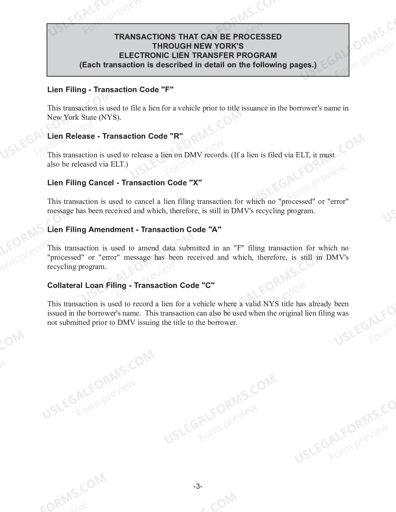 Preview Electronic Lien Transfer Program Business User Manual