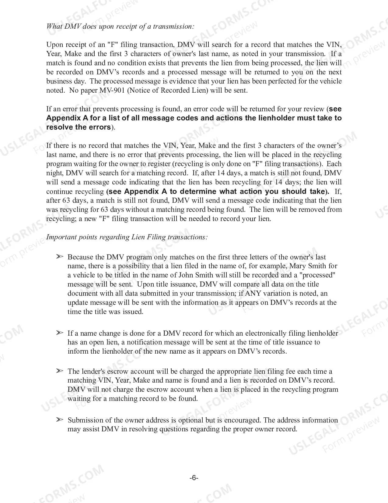 Preview Electronic Lien Transfer Program Business User Manual