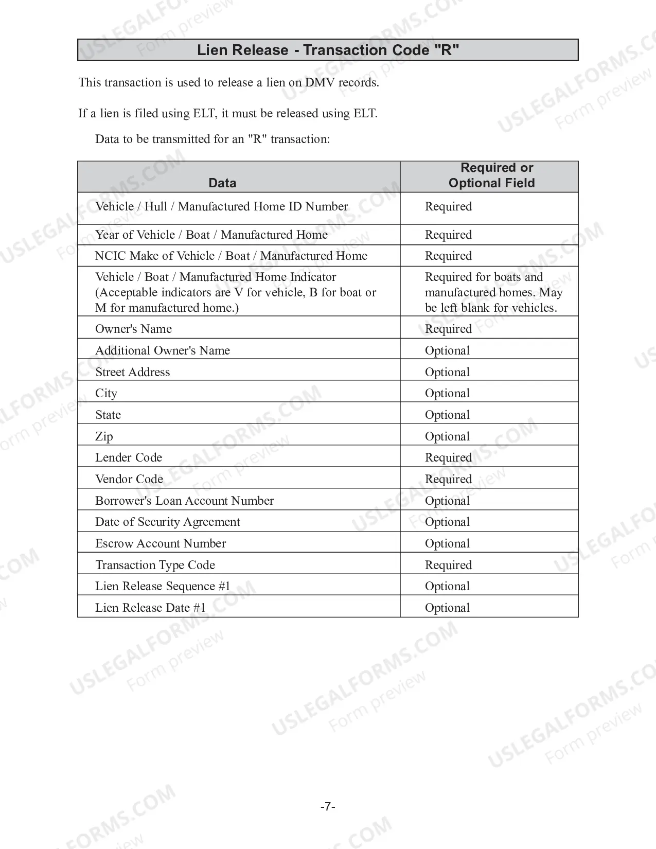 Preview Electronic Lien Transfer Program Business User Manual