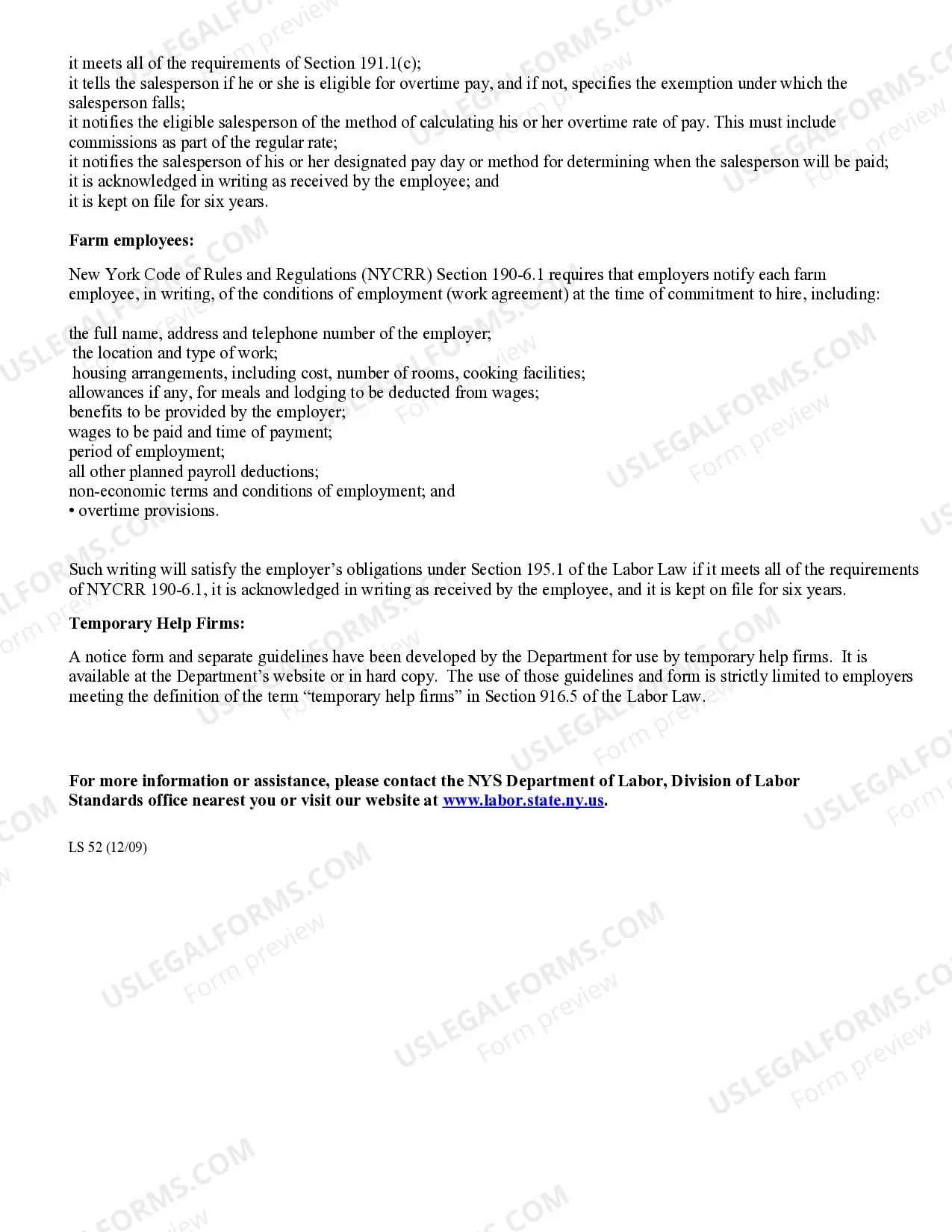 Preview Guidelines for Written Notice of Rates of Pay and Regular Payday