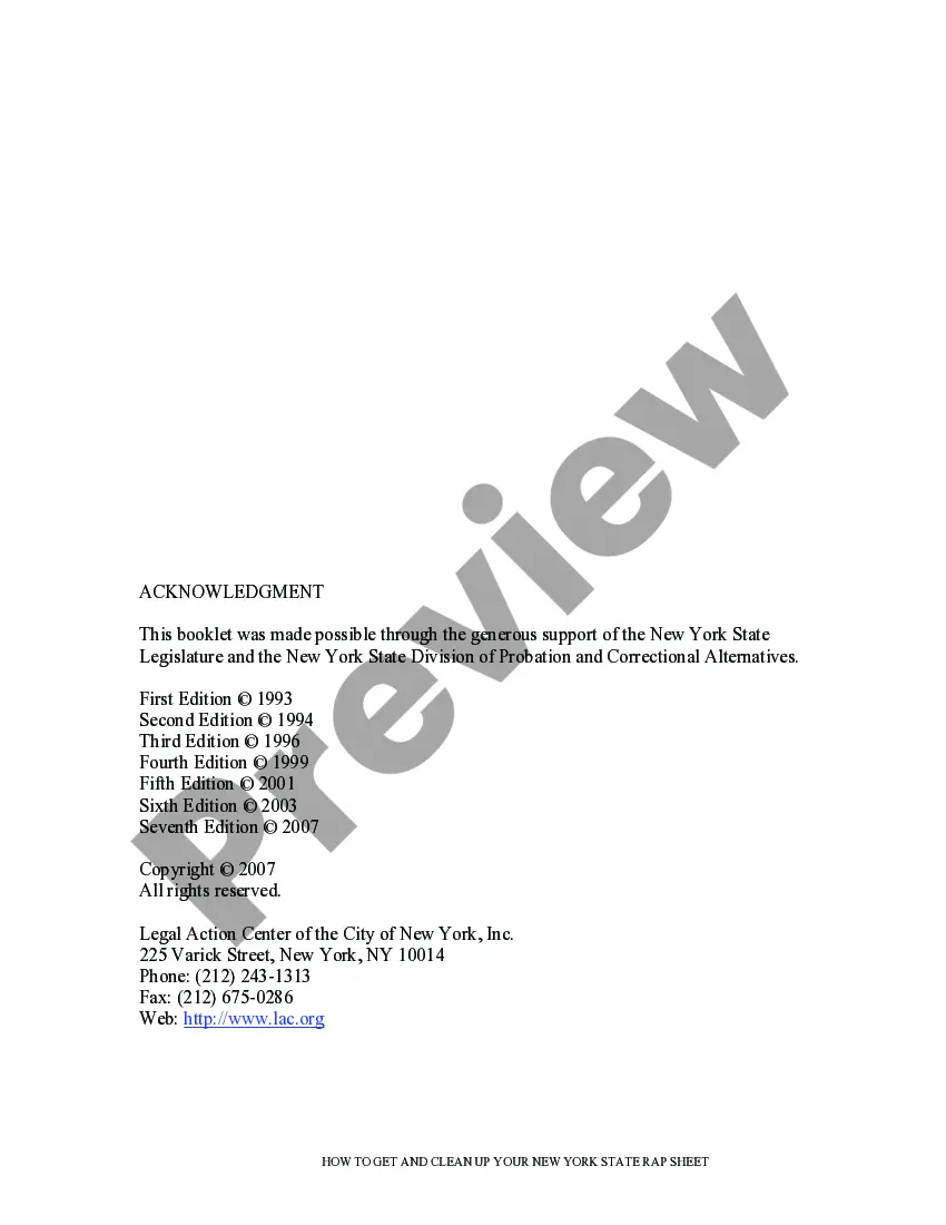 Get New York Expungement Guide to Sealing Records and Clearing a Rap Sheet Preview New York Expungement Guide to Sealing Records and Clearing a Rap Sheet