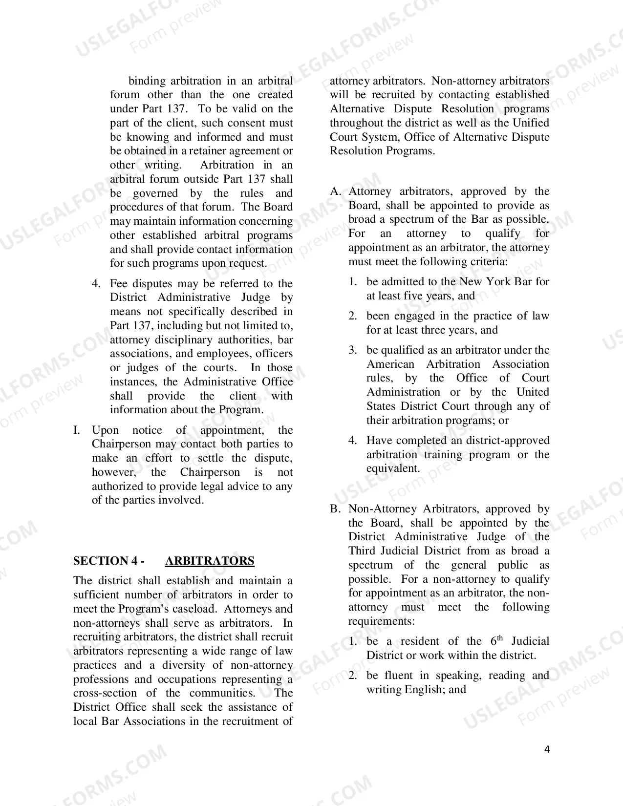 Preview Packet for Dispute over Fees