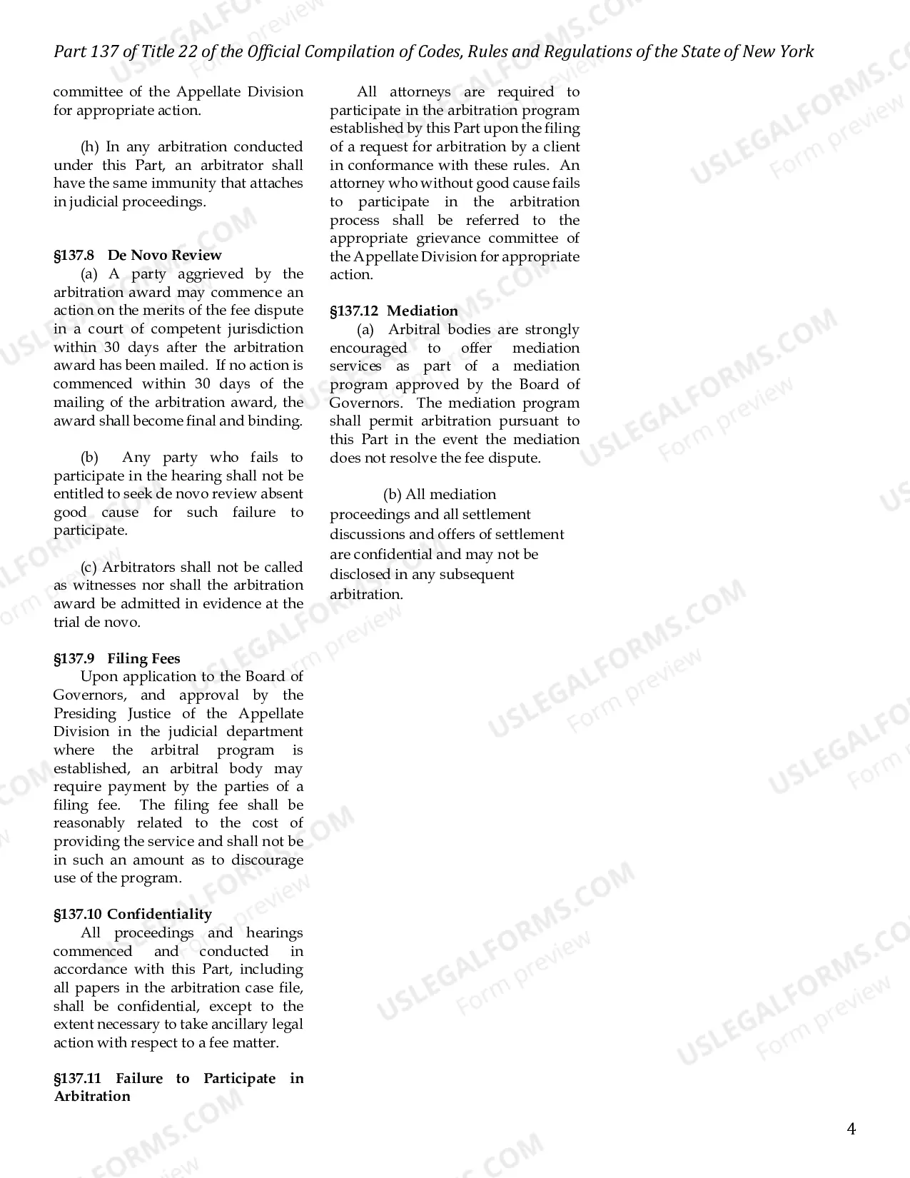 Preview Packet for Dispute over Fees