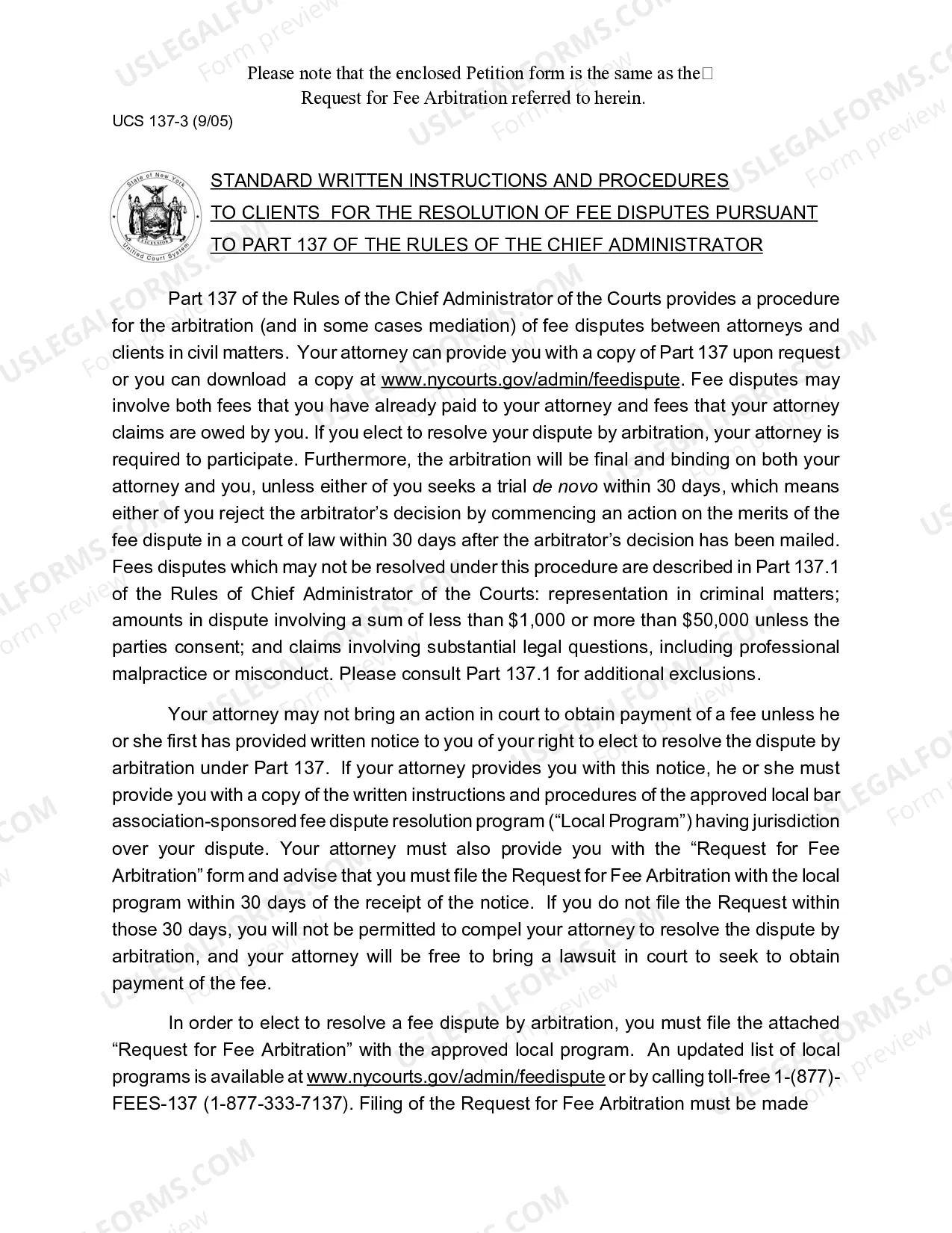 Preview Packet for Dispute over Refund
