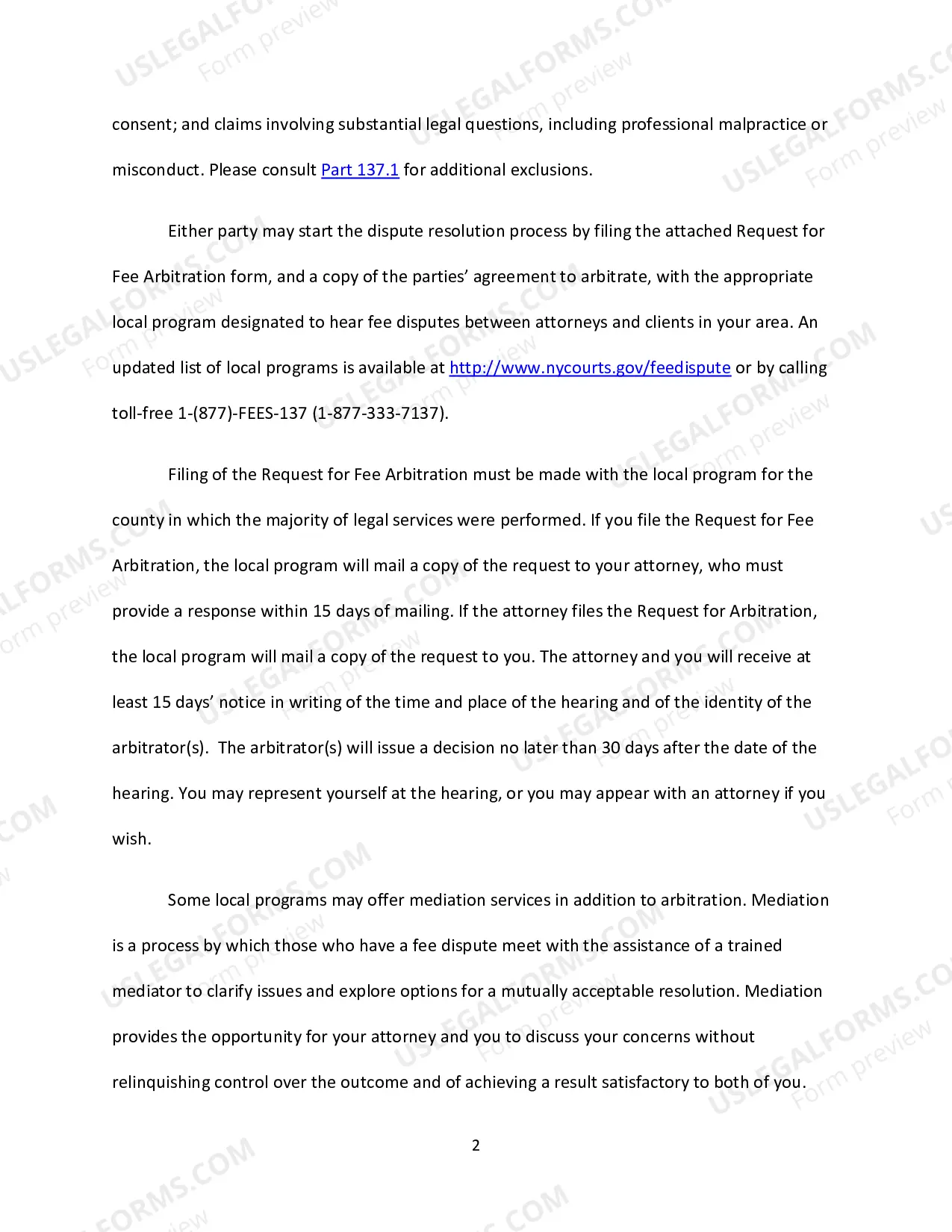 Preview Packet for Dispute over Refund