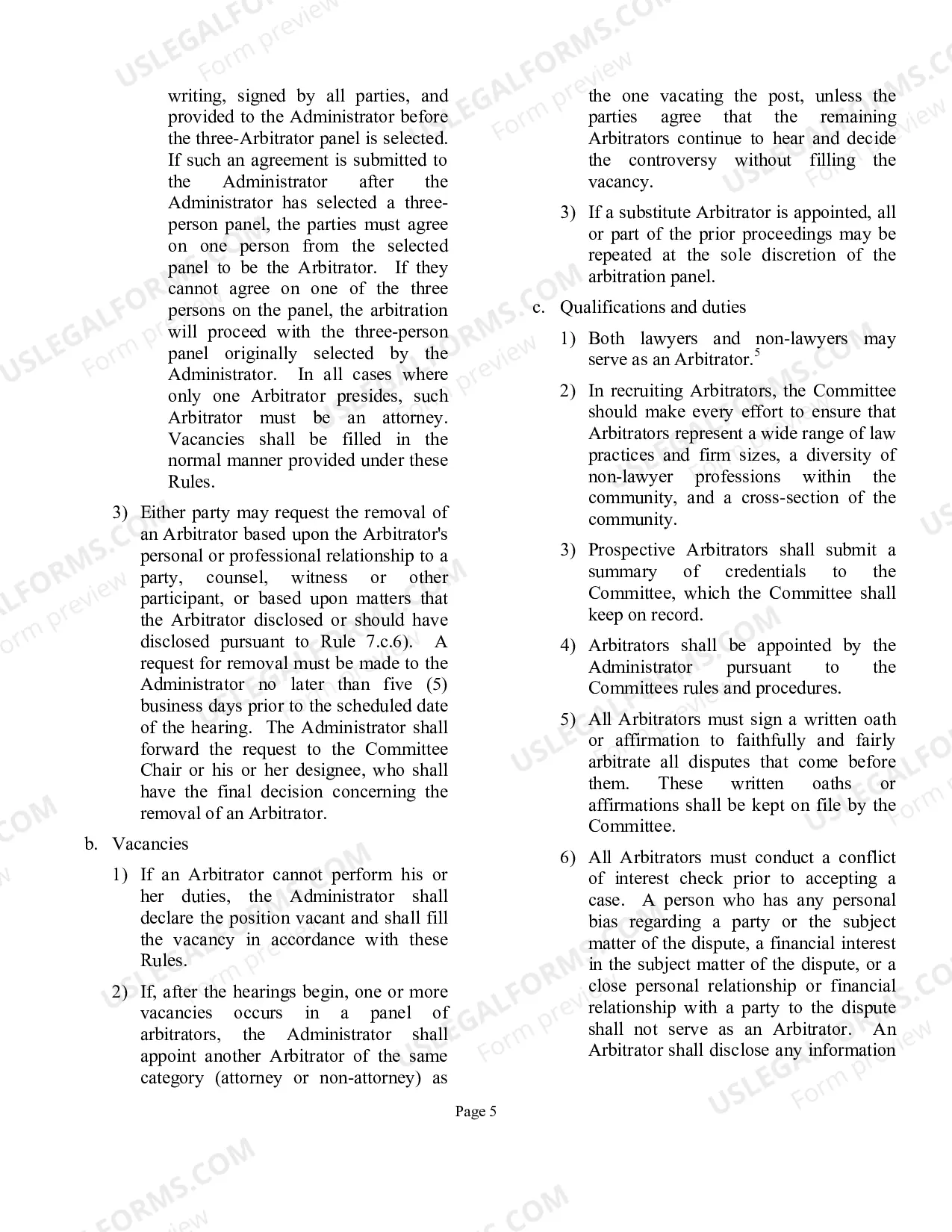 Preview Packet for Dispute over Fees