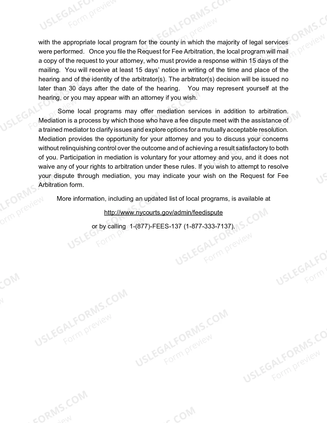 Preview Packet for Dispute over Refund