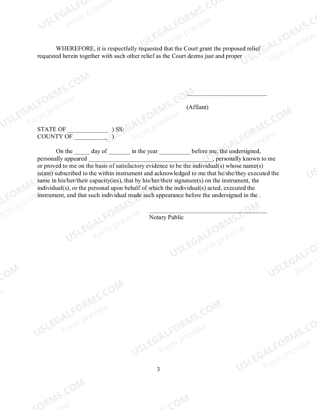 Preview Attorney Affirmation And Affidavit (Foreclosure)