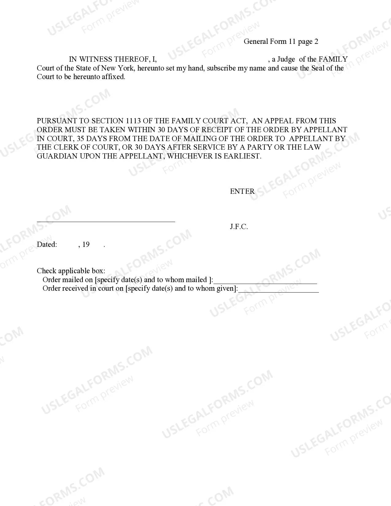 Preview Order of Commitment