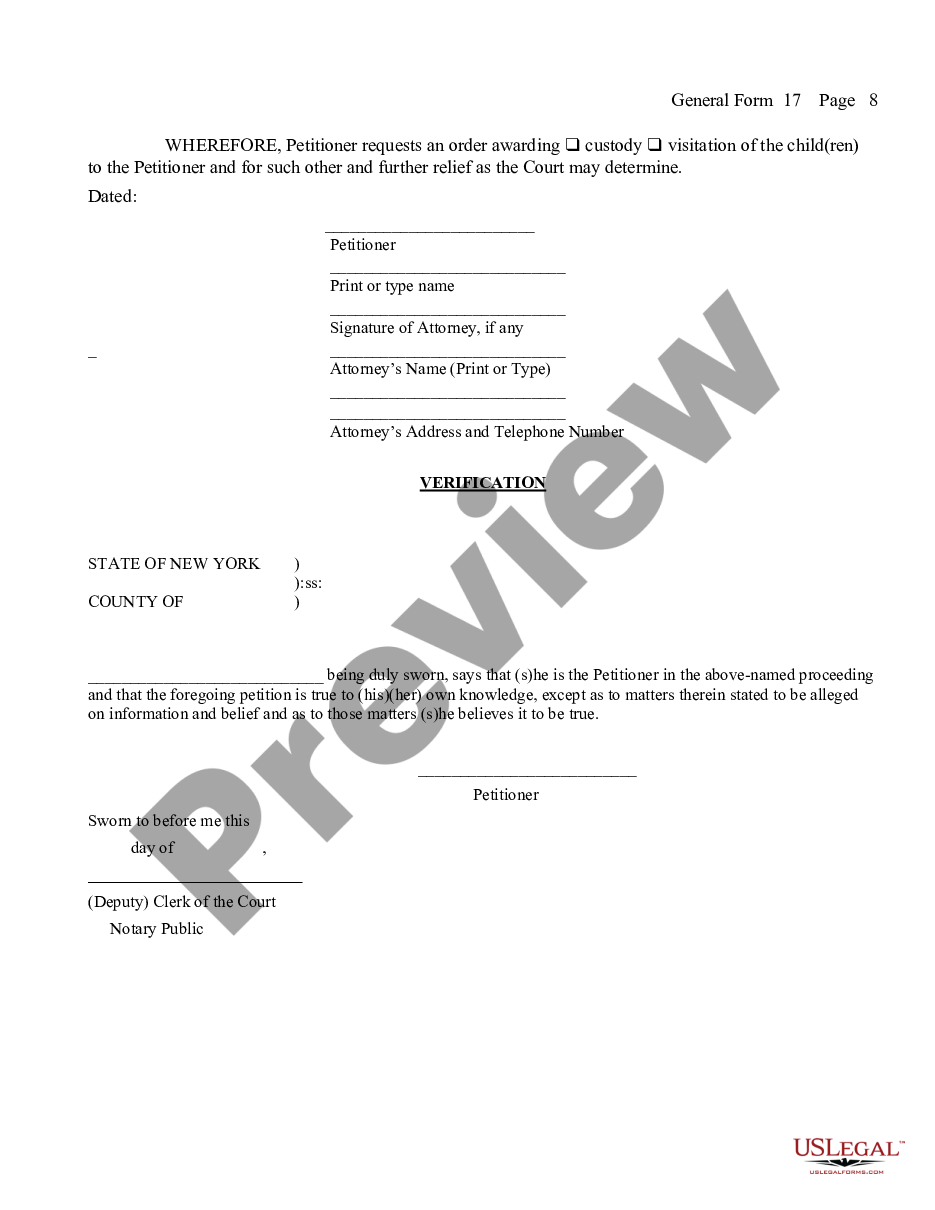 page 6 Petition for Custody - Visitation preview