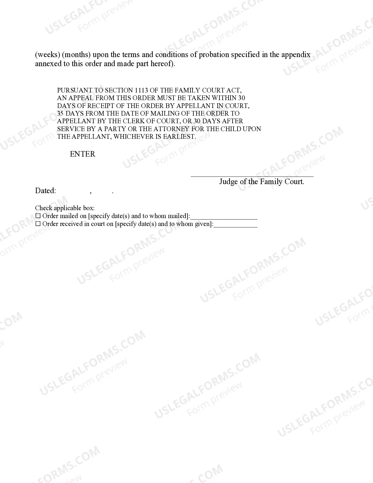 Preview Order Suspending Commitment