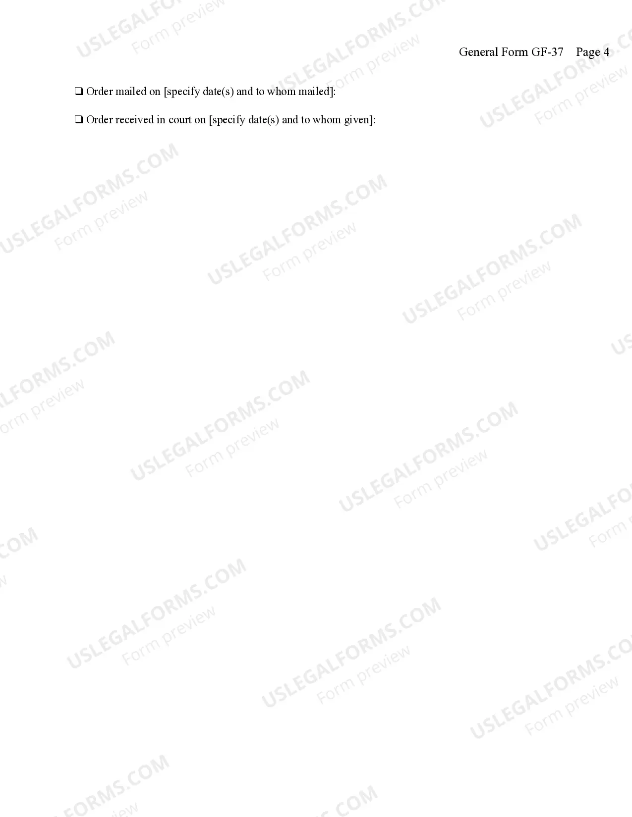 Preview Order On Motion For An Order That Reasonable Efforts Are Not Required