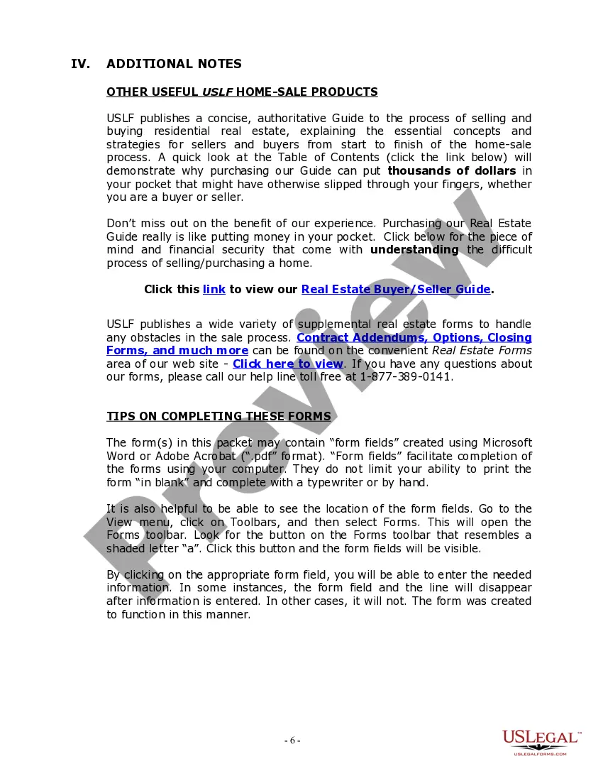 Preview New York Real Estate Home Sales Package with Offer to Purchase, Contract of Sale, Disclosure Statements and more for Residential House