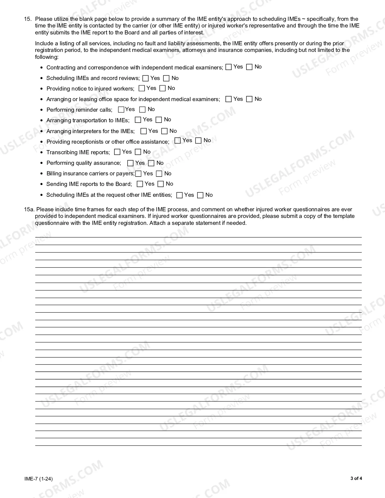 Preview Statement of Registration (Section 13n-WCL)