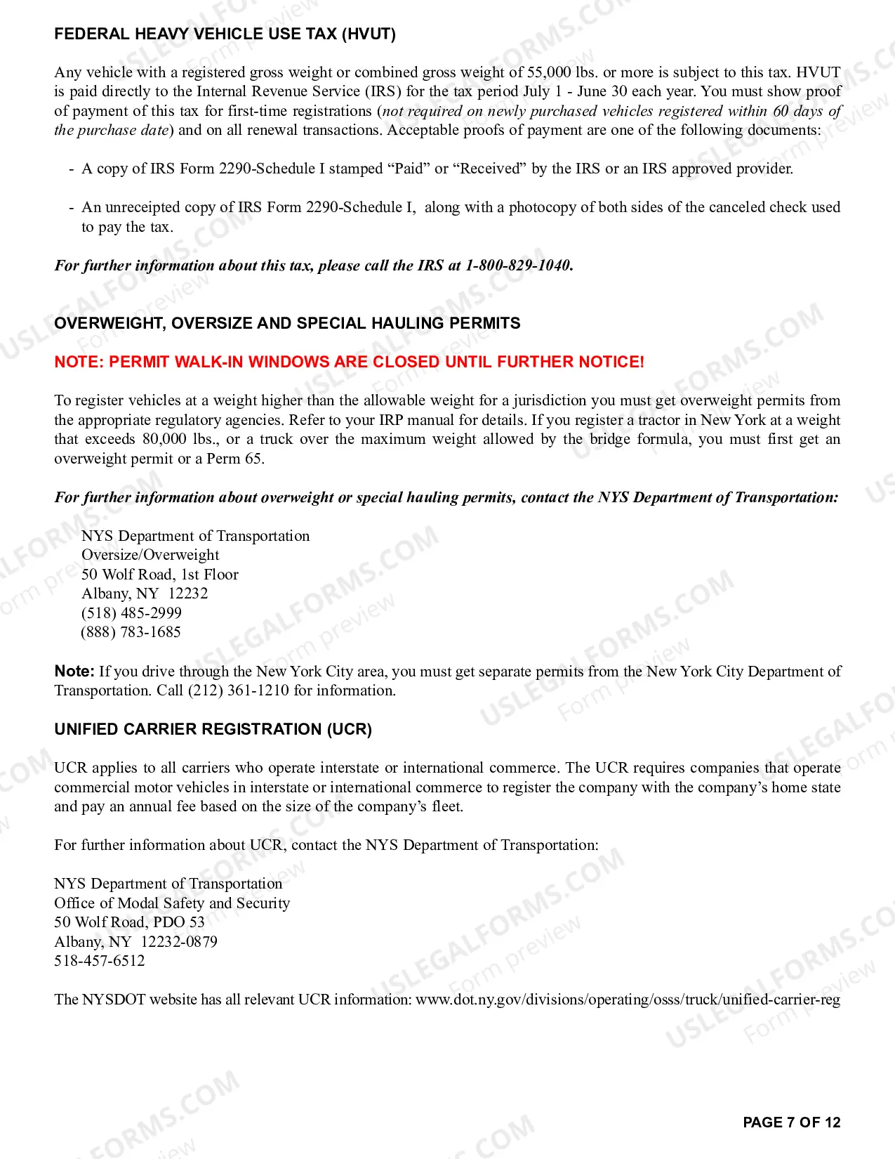 Preview Application Booklet for International Registration Plan