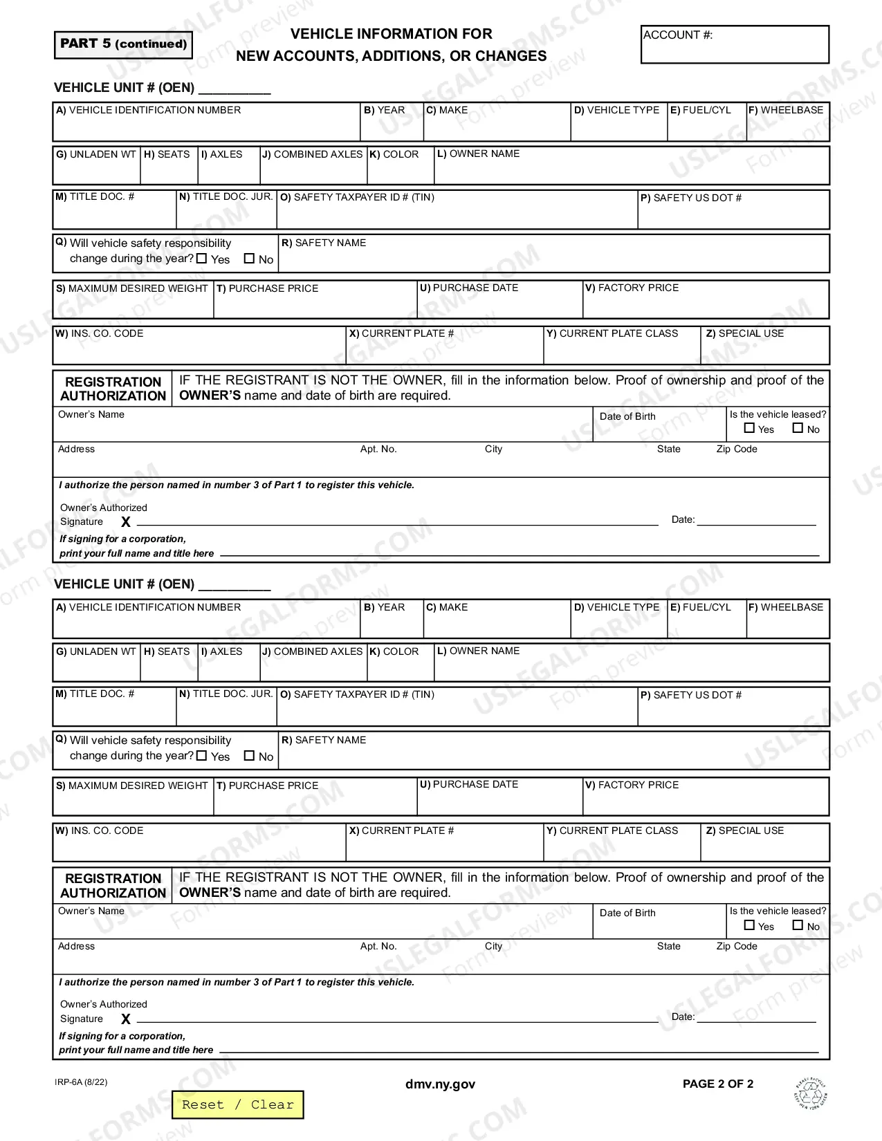Preview International Registration Plan Schedule A & C - Part 5